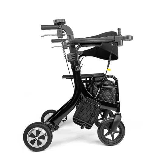 軽量で折りたたみ可能な高齢者向け電動車椅子歩行器